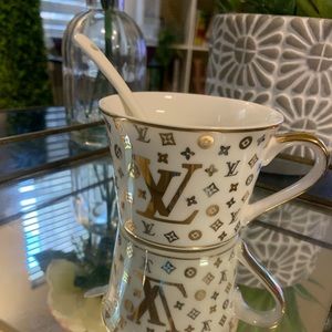 Luxury tea cup and spoon